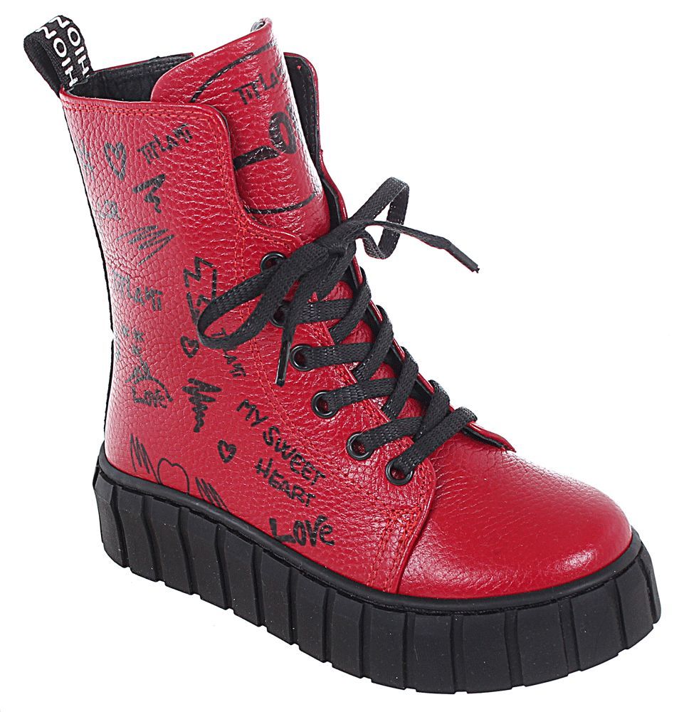Ботинки Tiflani для девочек, красный, размер 33, 39F 2698K/91