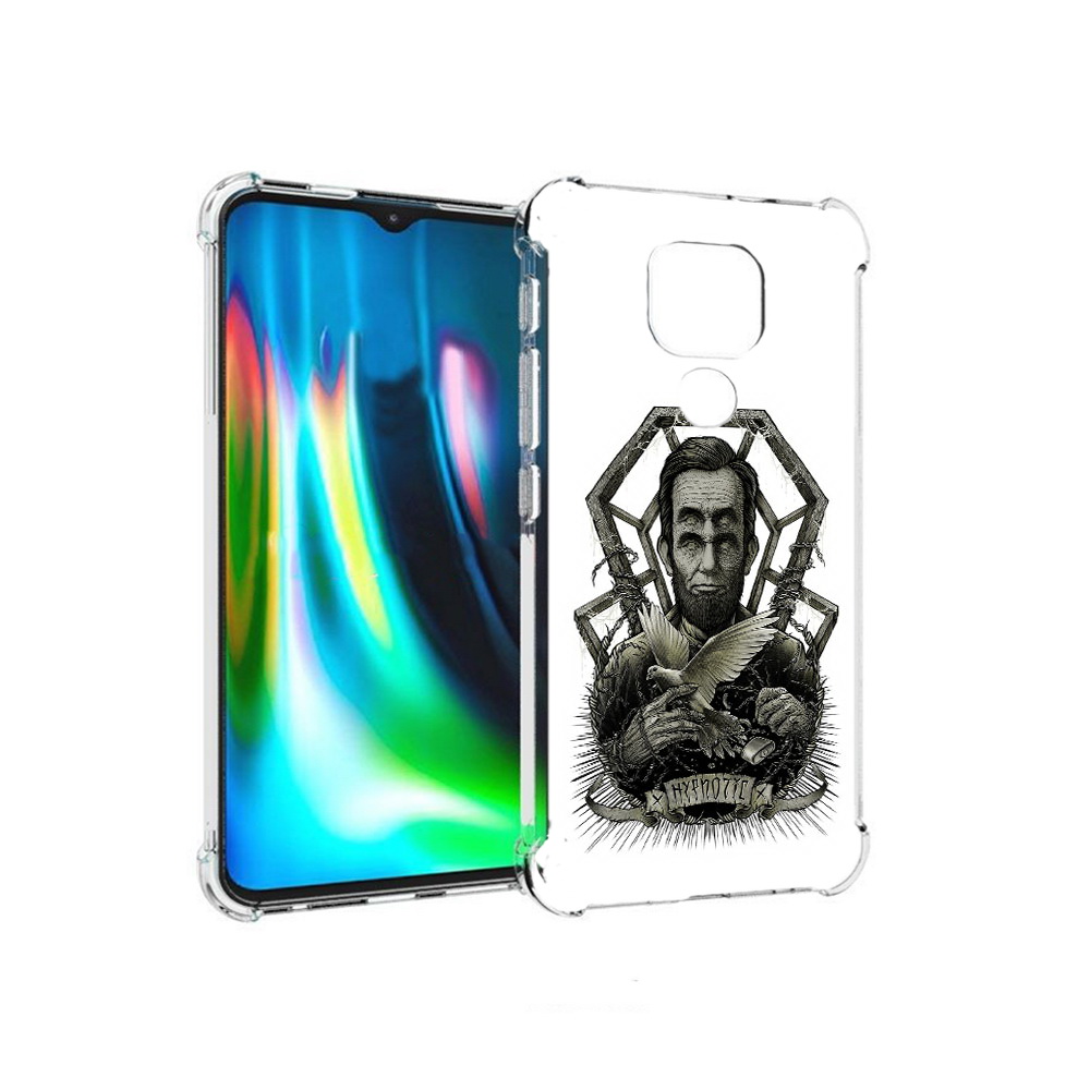 

Чехол MyPads Tocco для Motorola Moto E7 Plus франклин абстракция (PT155921.339.662), Прозрачный, Tocco