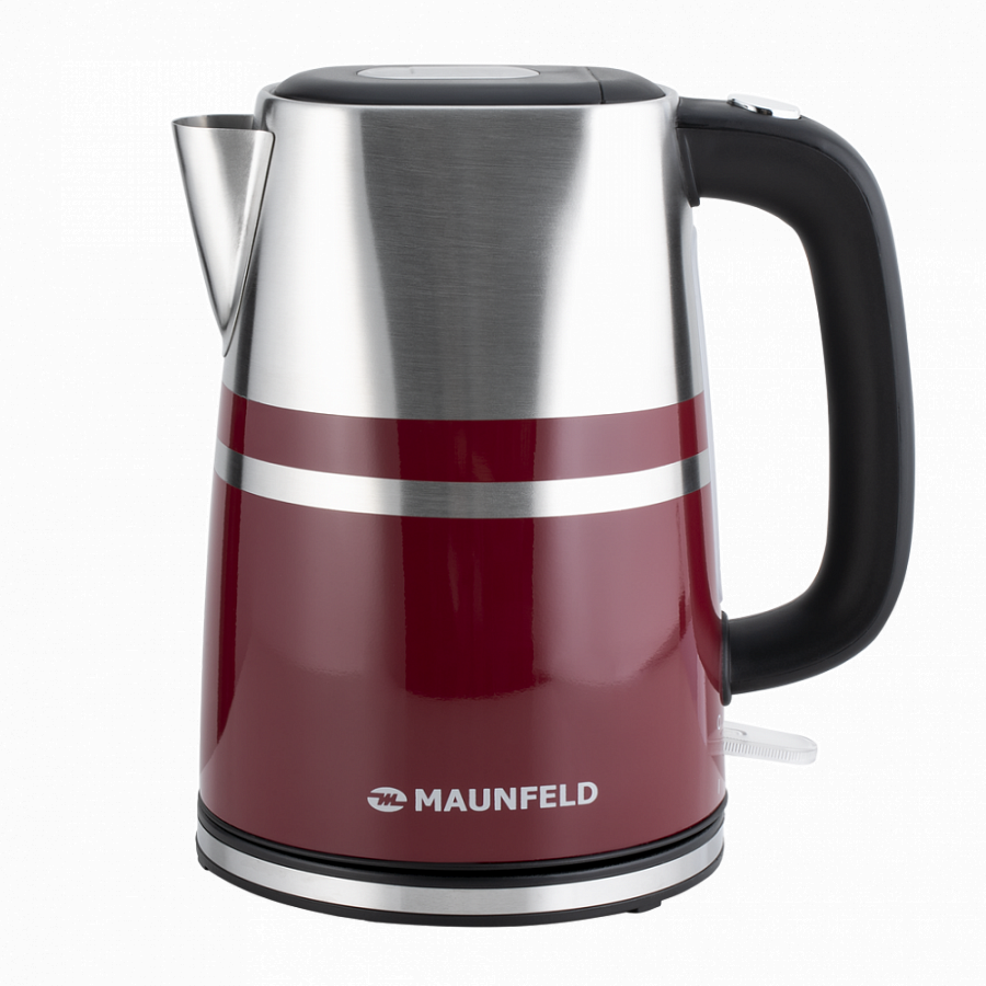 Чайник электрический MAUNFELD MFK-622CH 1.7 л красный, серебристый тонкий термос из нержавеющей стали красного цвета