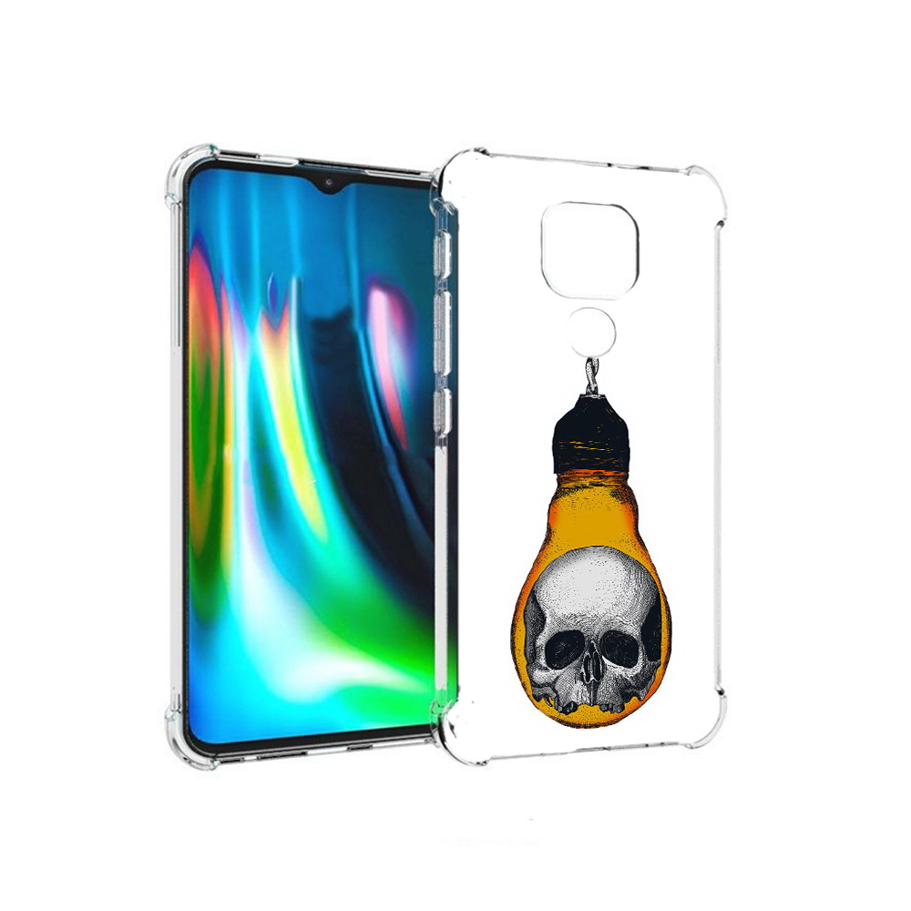 Чехол MyPads Tocco для Motorola Moto E7 Plus череп в лампочке (PT155921.339.676)