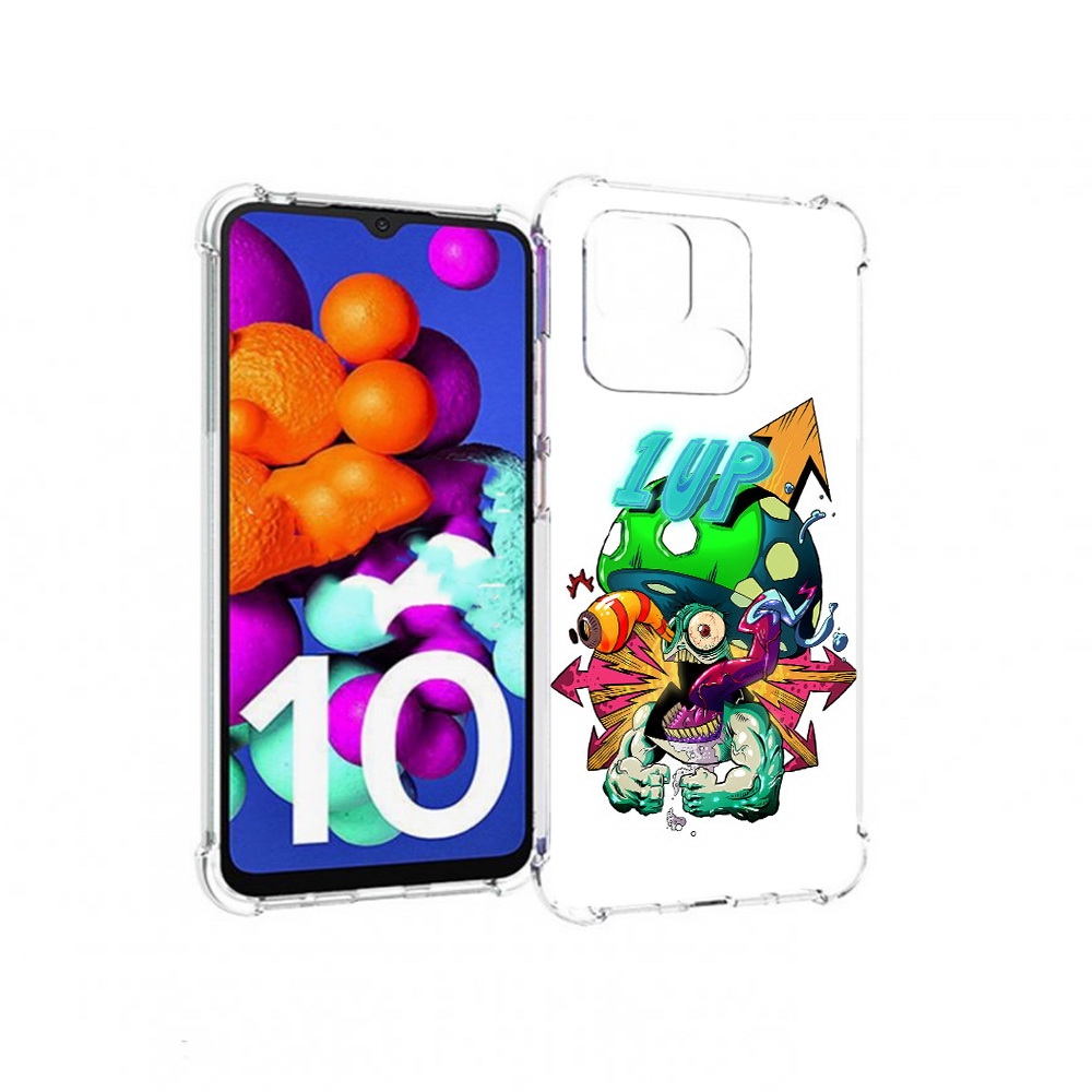 

Чехол MyPads Tocco для Xiaomi Redmi 10C сильный гриб абстракция, Прозрачный, Tocco