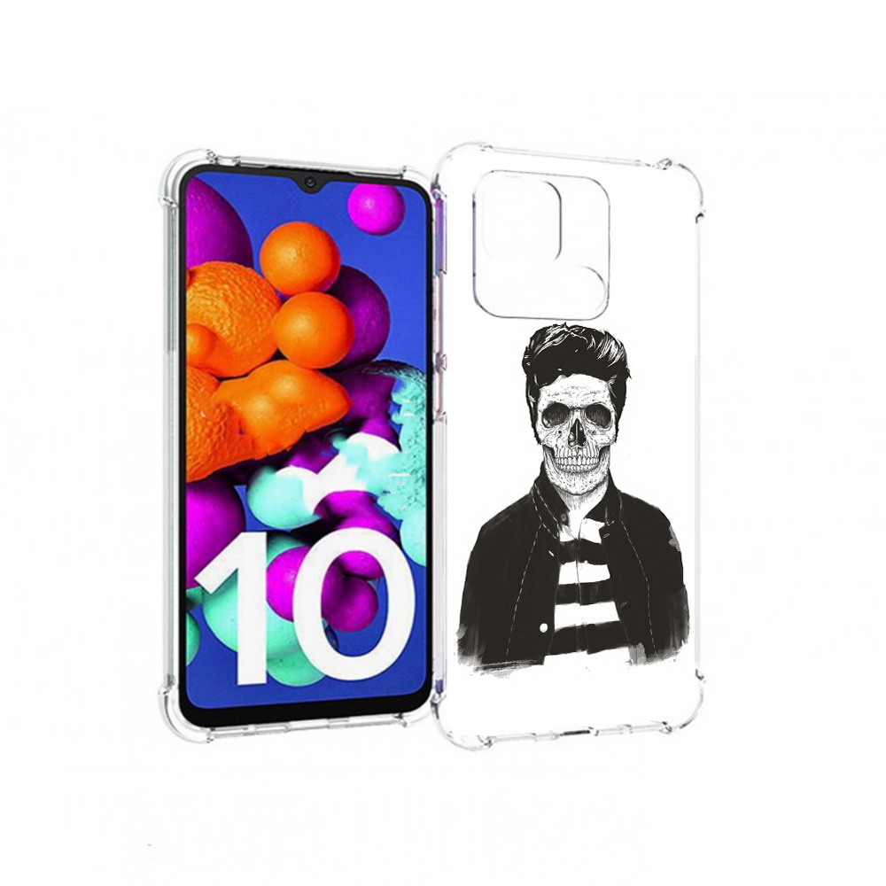 

Чехол MyPads Tocco для Xiaomi Redmi 10C скелет, Прозрачный, Tocco