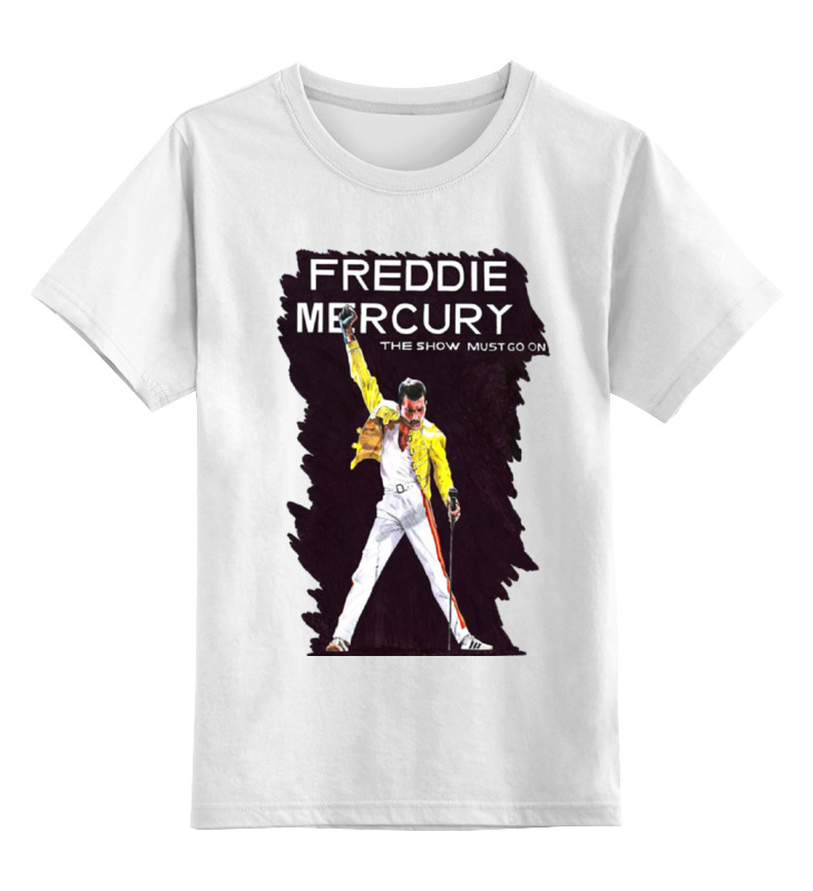 фото Футболка детская printio freddie mercury - queen цв. белый р. 104