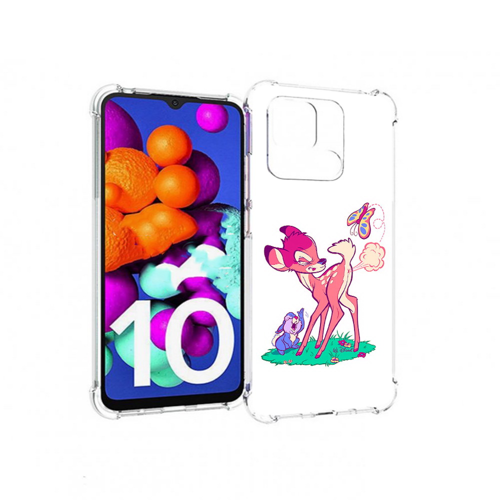 

Чехол MyPads Tocco для Xiaomi Redmi 10C смешной олененок, Прозрачный, Tocco
