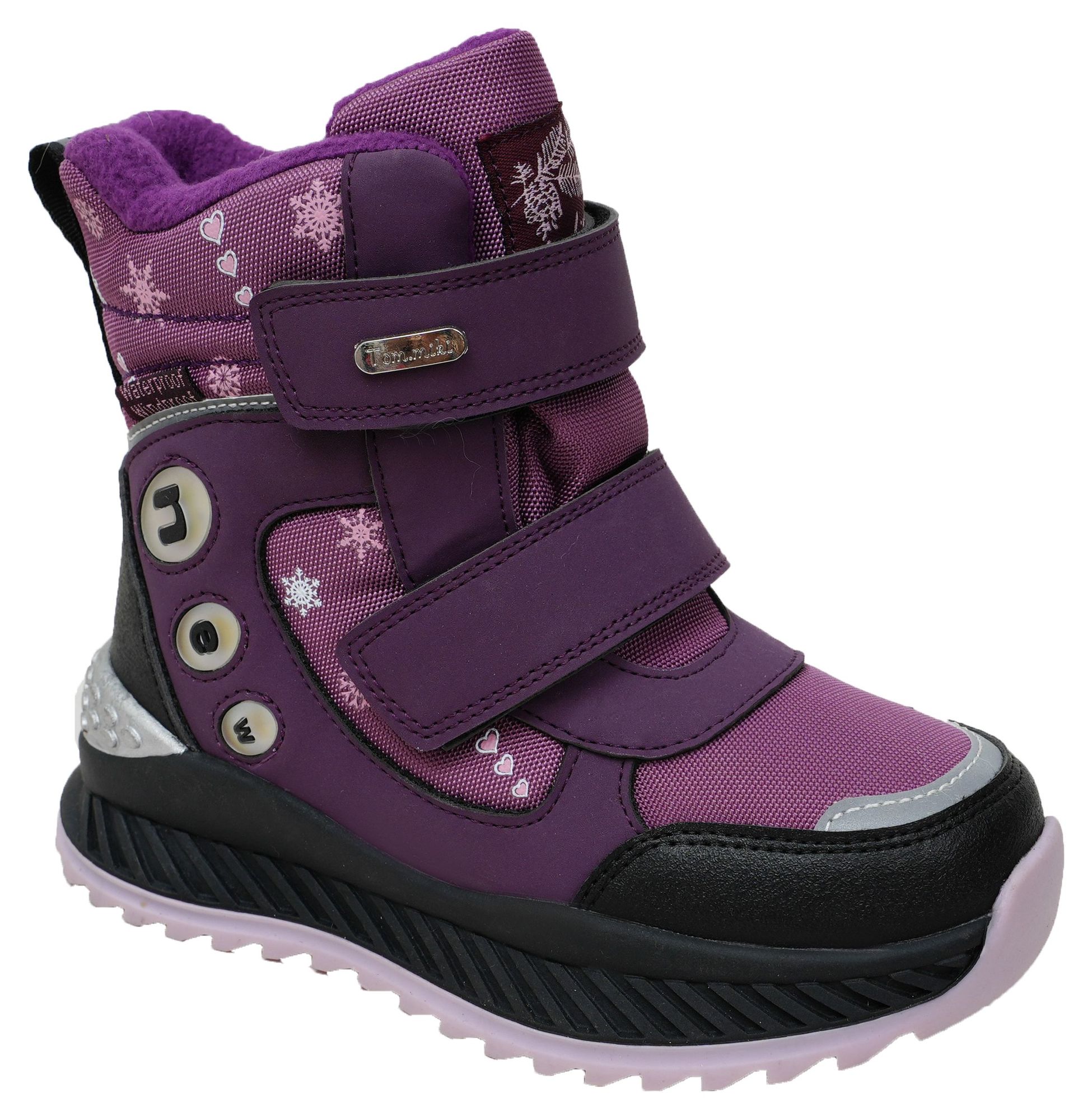 Ботинки Tom-Miki для девочек, размер 30, фиолетовый, T-10786-H