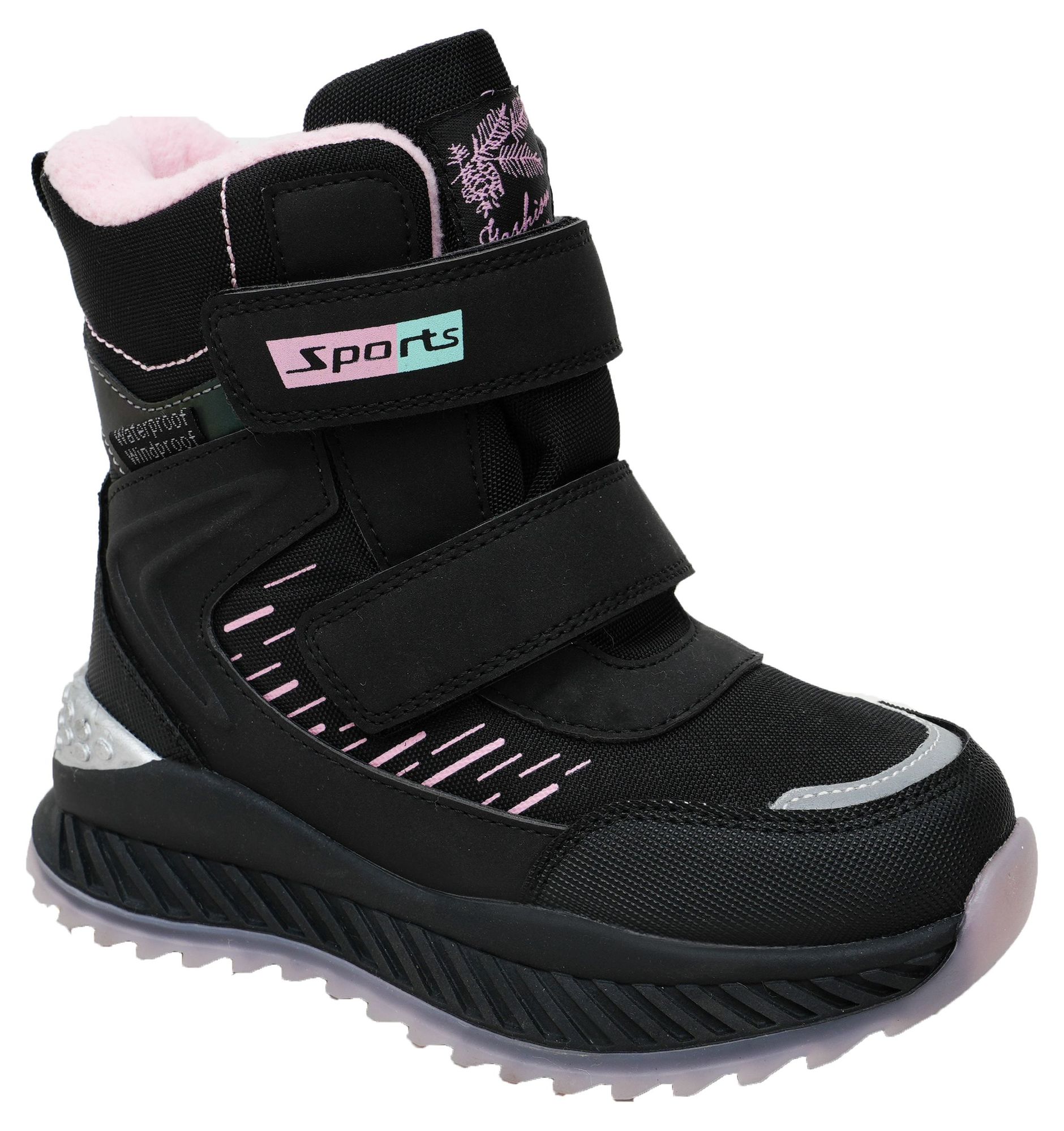 Ботинки Tom-Miki для девочек, размер 30, чёрный, T-10784-C