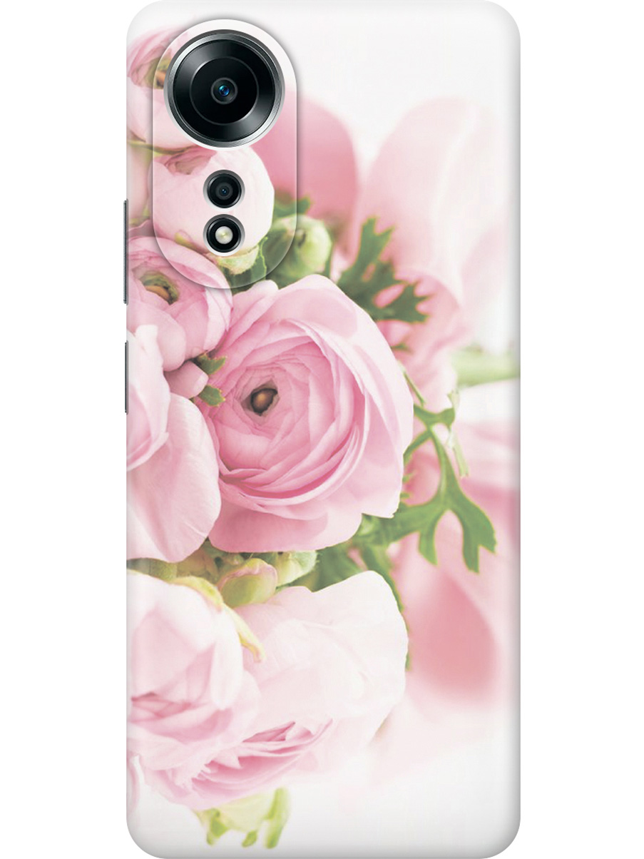 

Силиконовый чехол на Oppo A58 4G с принтом "Розовые розы", Прозрачный;белый;розовый;серый, 782630021