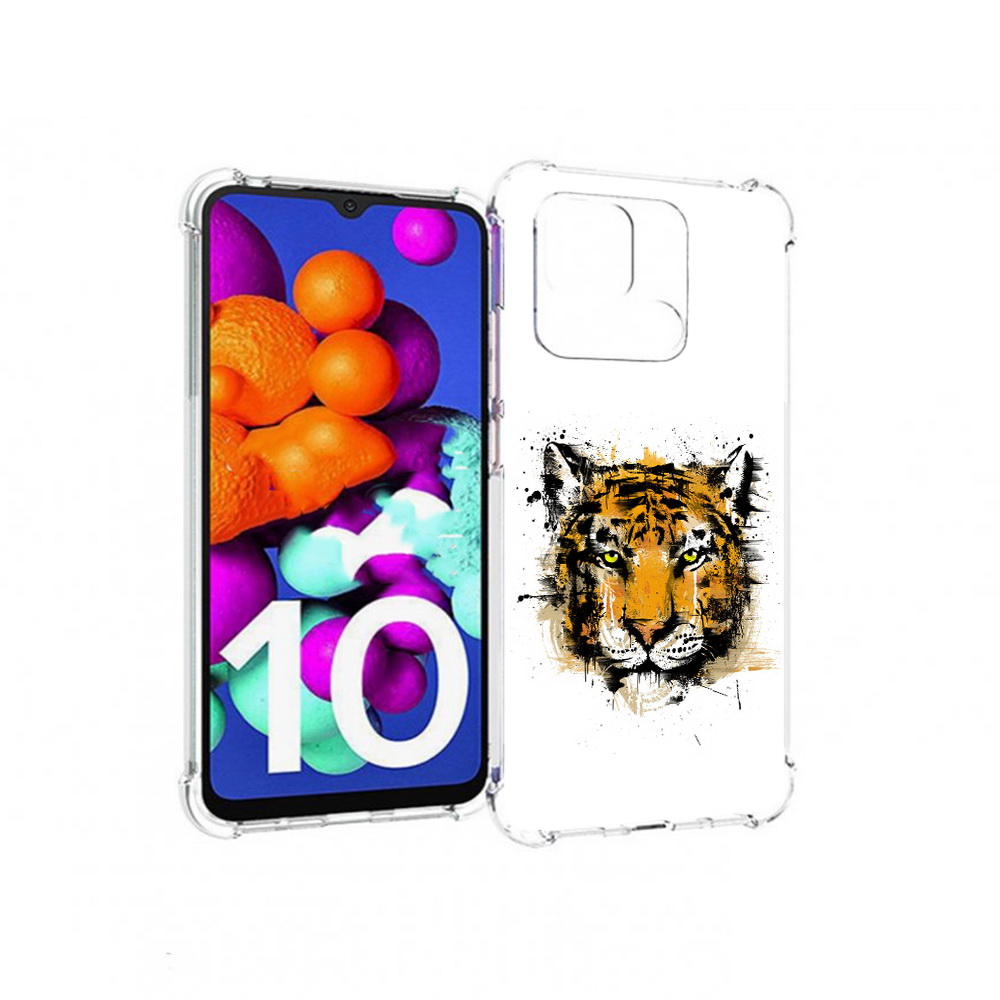 

Чехол MyPads Tocco для Xiaomi Redmi 10C тигруля, Прозрачный, Tocco