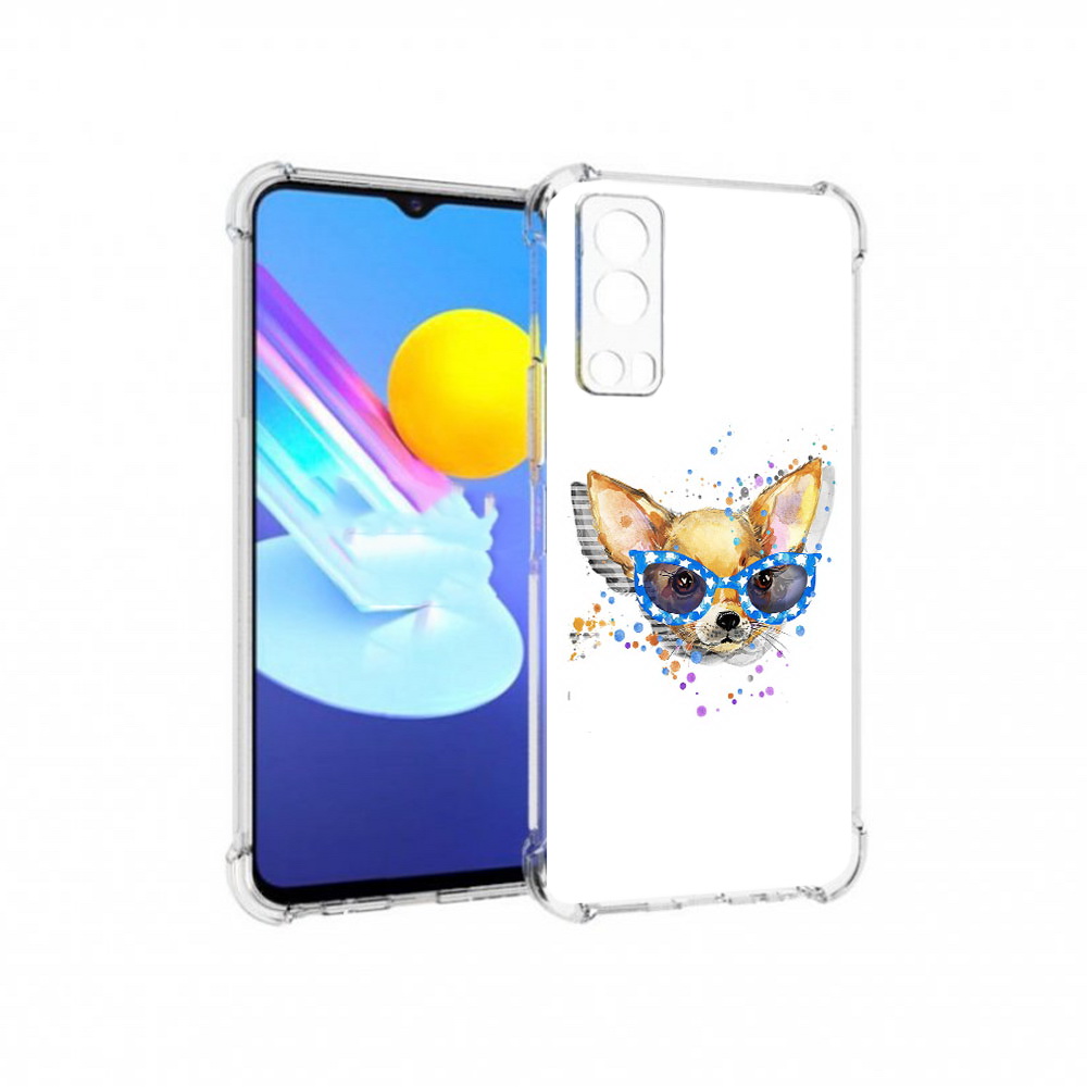 

Чехол MyPads Tocco для Vivo Z3 чихуа-хуа в очках (PT226973.411.691), Прозрачный, Tocco