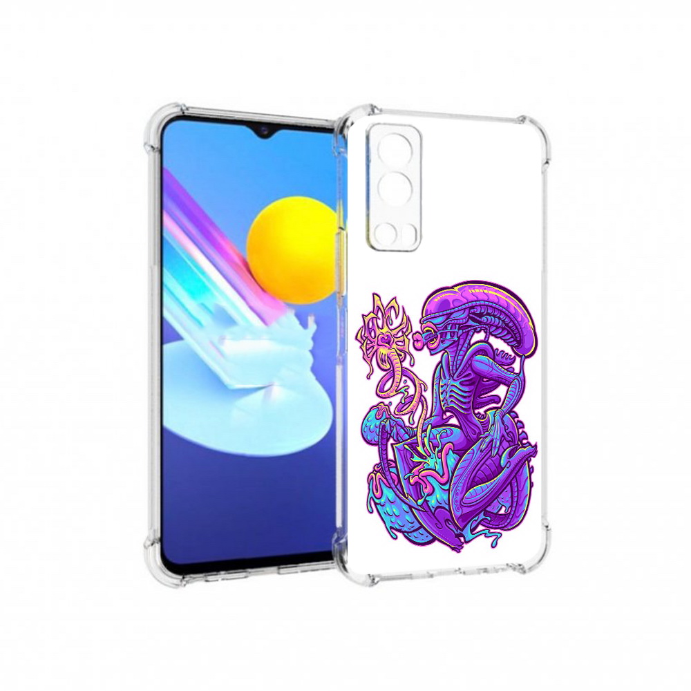 

Чехол MyPads Tocco для Vivo Z3 чужой фиолетовый цвет (PT226973.411.693), Прозрачный, Tocco