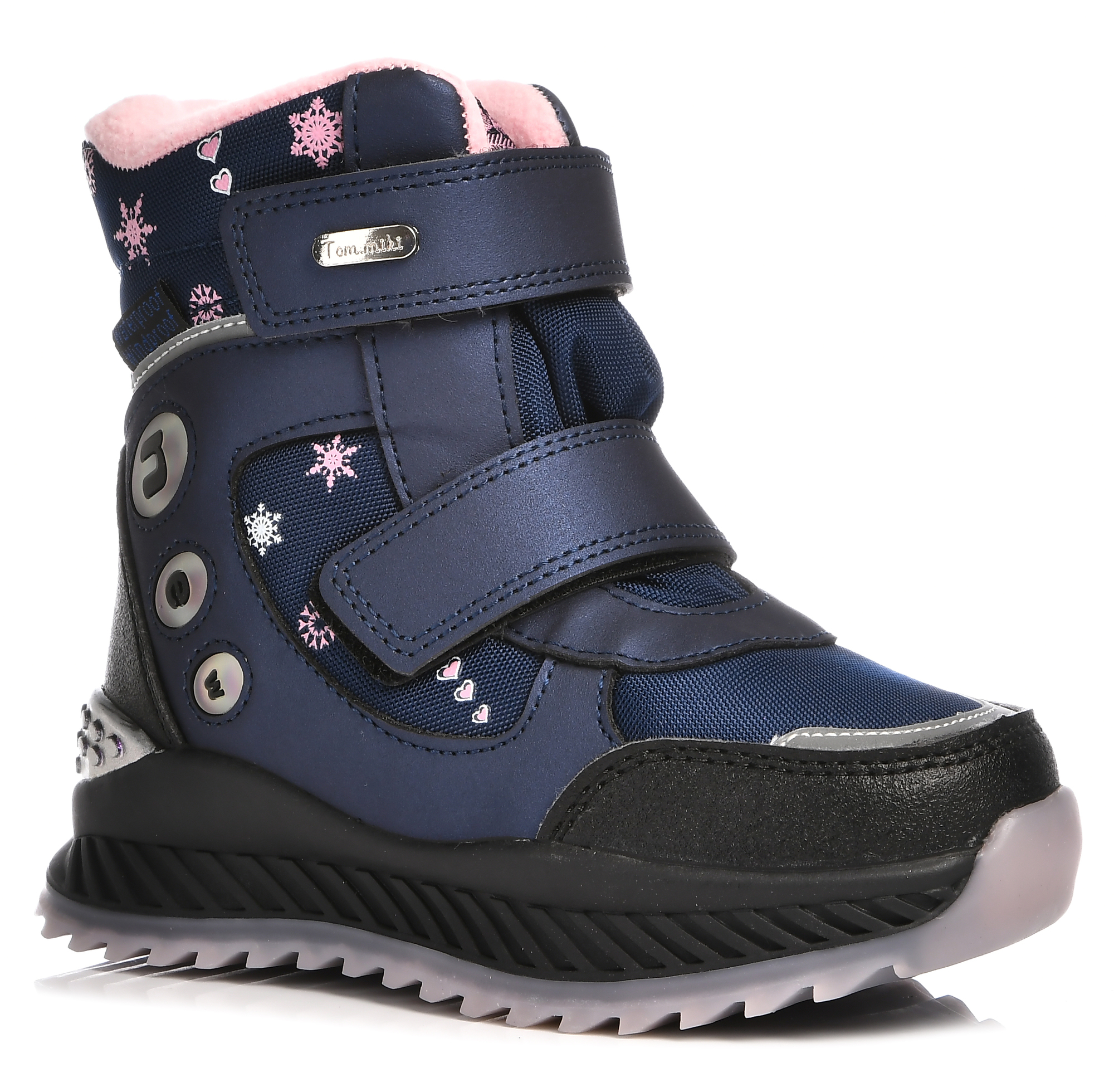 Ботинки Tom-Miki для девочек, размер 32, тёмно-синий, T-10786-D