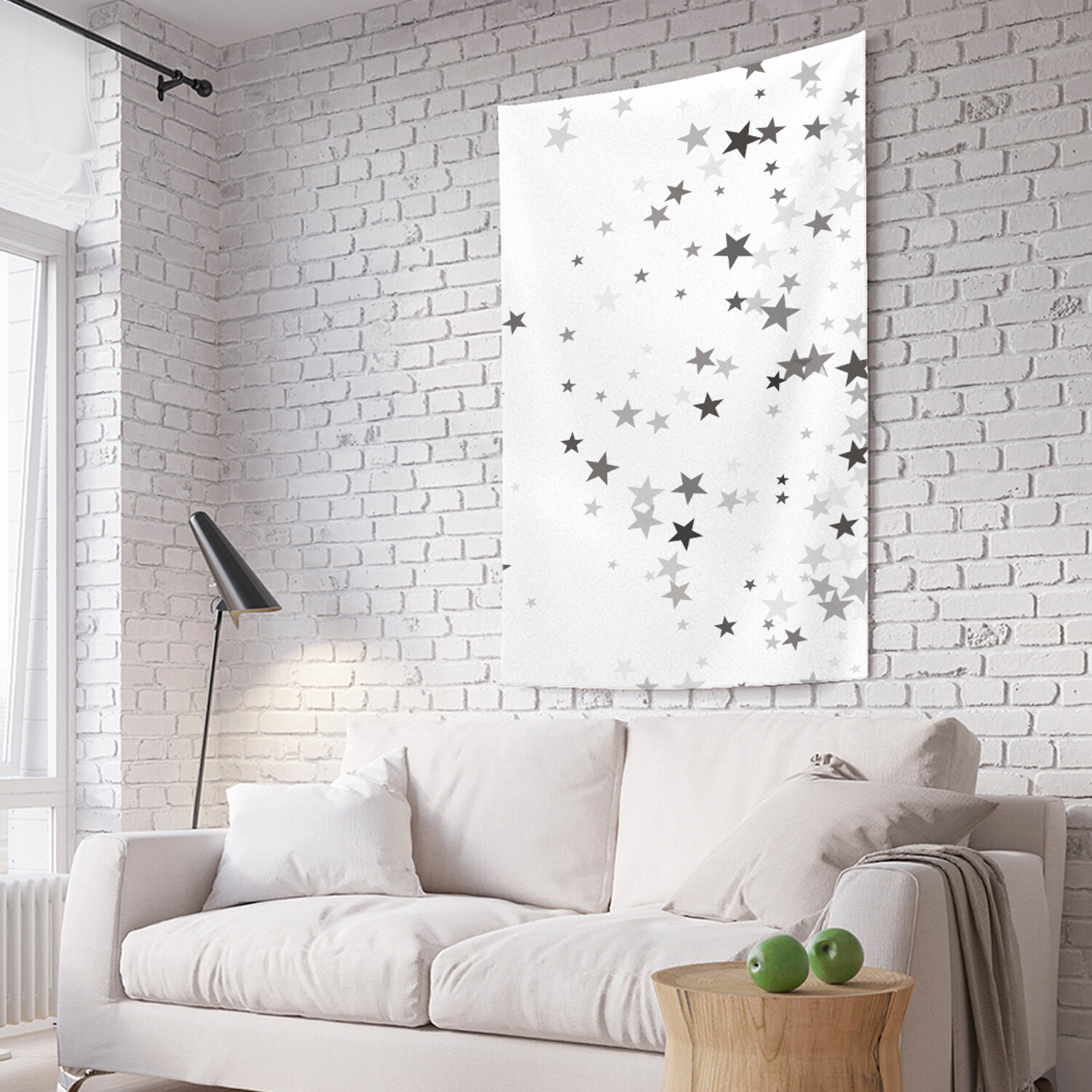 

Вертикальное фотопанно на стену JoyArty Звезды моно 150x200 см, Звезды моно