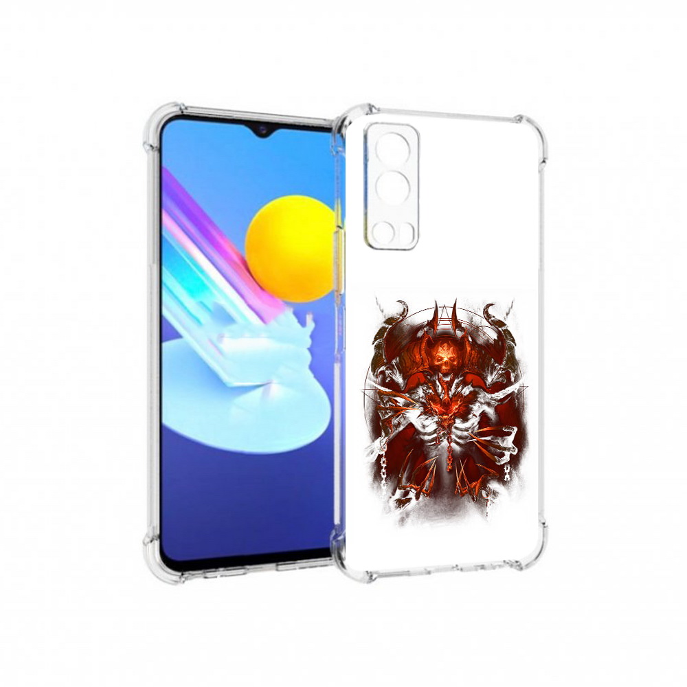 

Чехол MyPads Tocco для Vivo Z3 яркий демон (PT226973.411.708), Прозрачный, Tocco