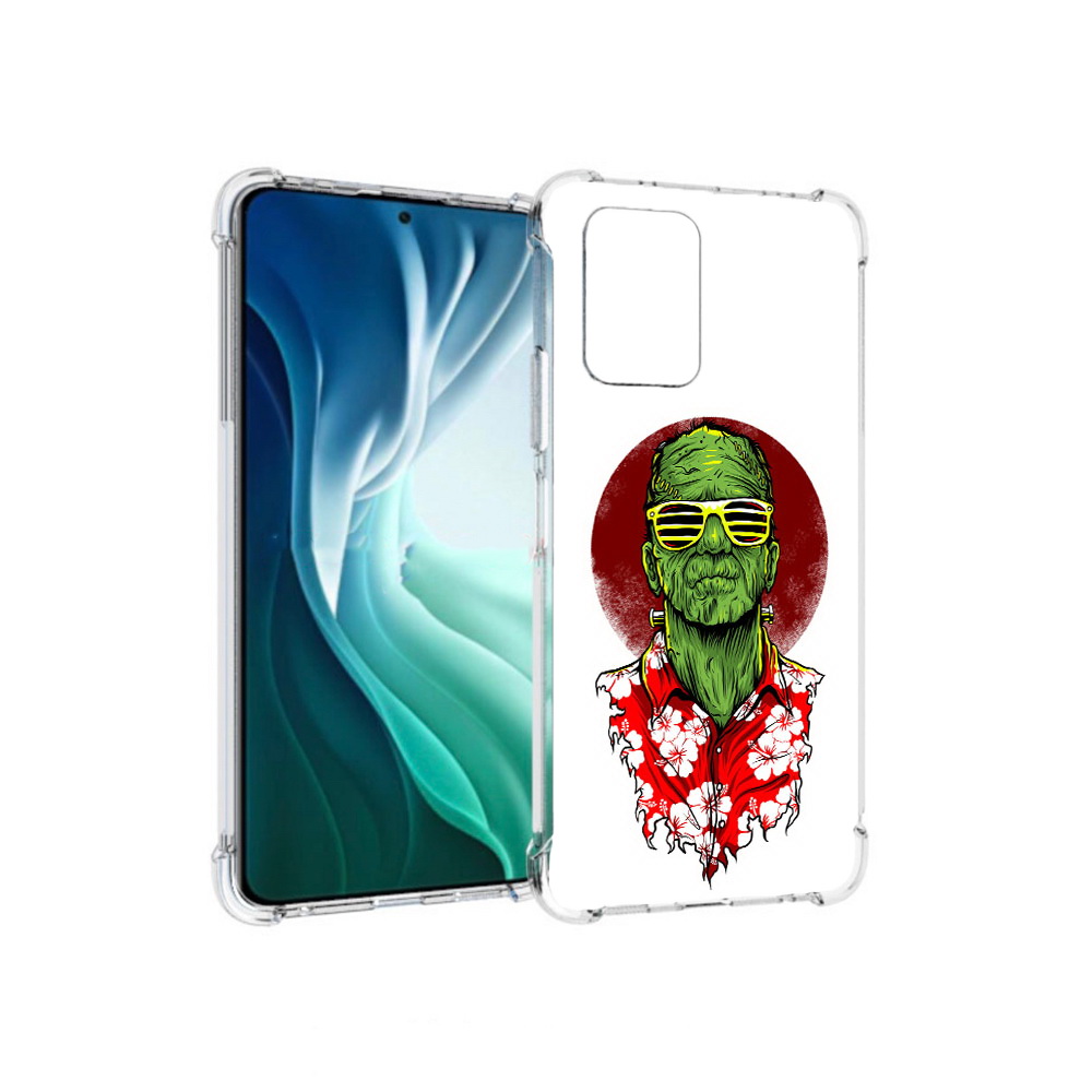 

Чехол MyPads Tocco для Xiaomi Redmi Note 10 Pro 5G крутой зеленый мужчина в очках, Прозрачный, Tocco
