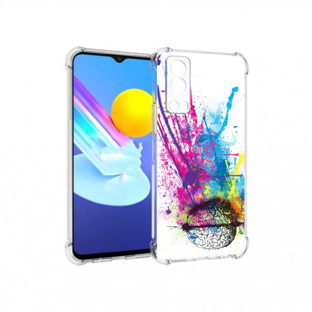

Чехол MyPads Tocco для Vivo Z3 яркий красочный мозг (PT226973.411.710), Прозрачный, Tocco