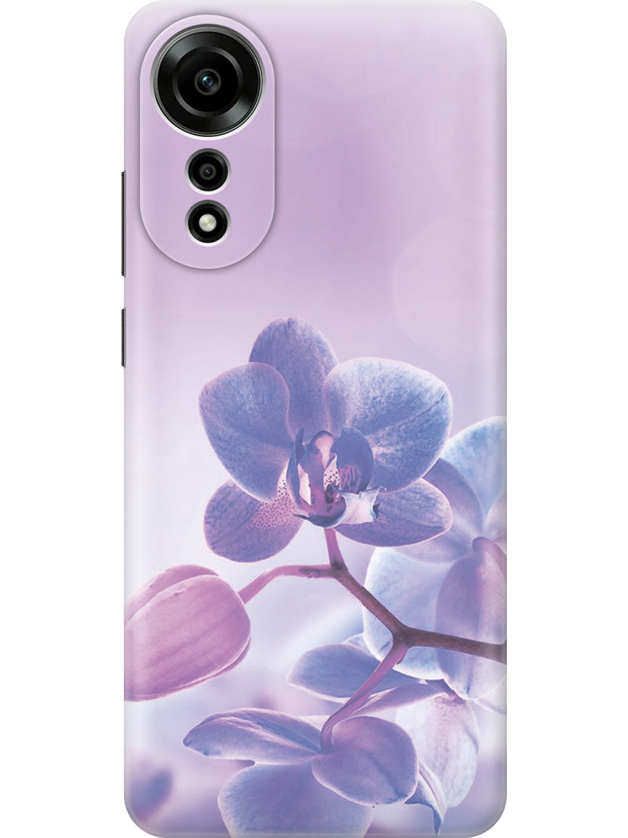 

Силиконовый чехол на Oppo A78 4G с принтом "Лиловые орхидеи", Прозрачный;голубой;фиолетовый, 782629423