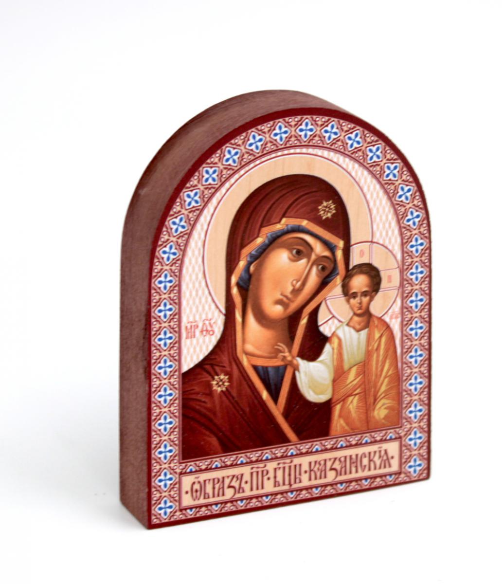 Икона аркой Синопсисъ Пресвятой Богородицы Казанская, на дереве 95х120