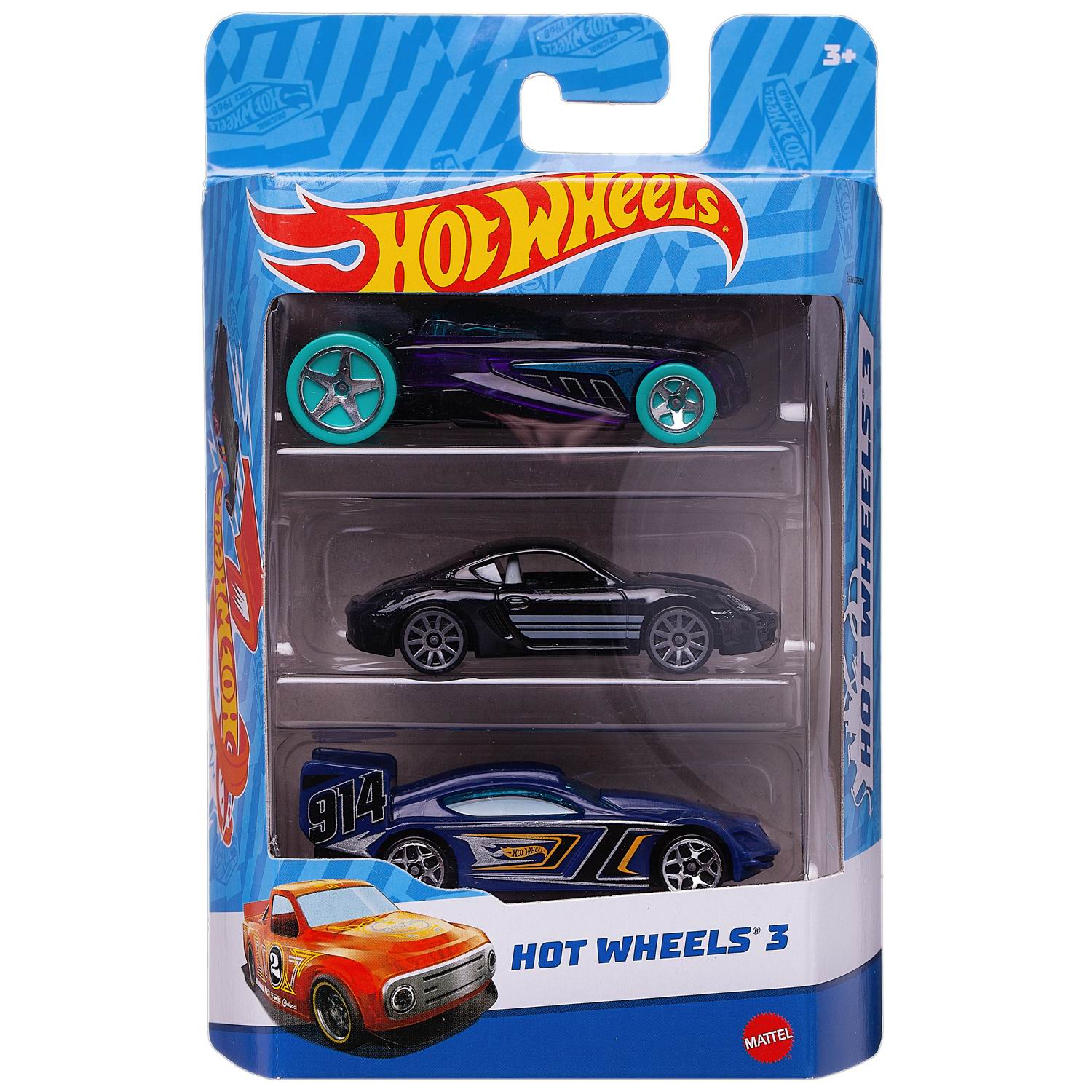 

Набор машинок Mattel Hot Wheels 3 машинки №32