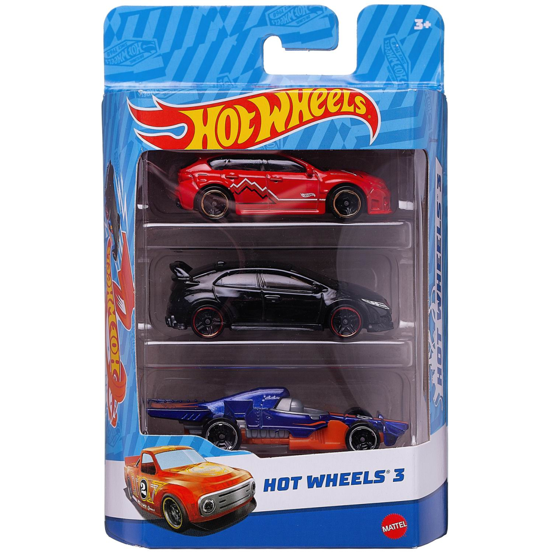 

Набор машинок Mattel Hot Wheels 3 машинки №34, Разноцветный