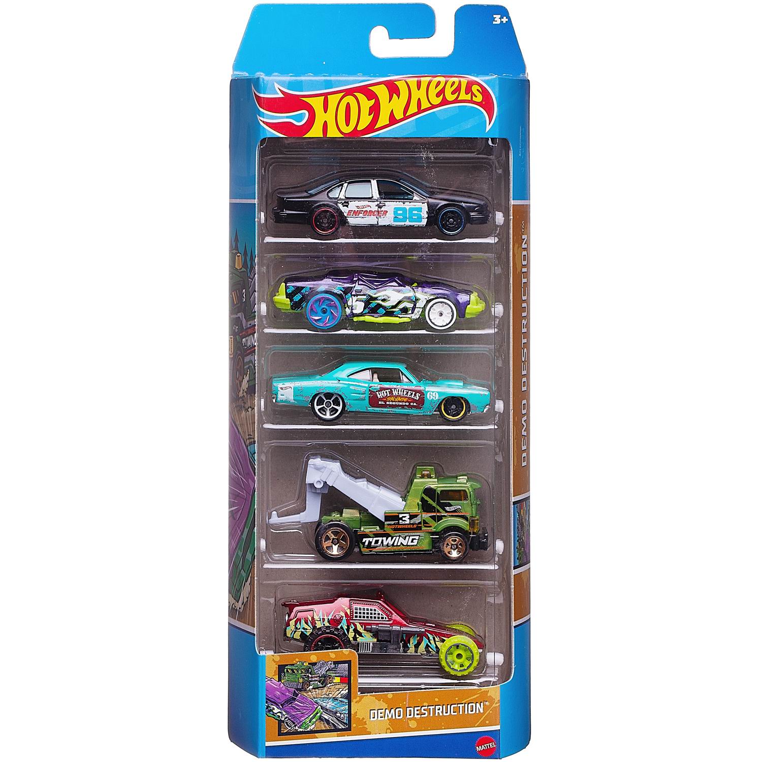 

Набор машинок Mattel Hot wheels Подарочный набор из 5 машинок №13, Разноцветный