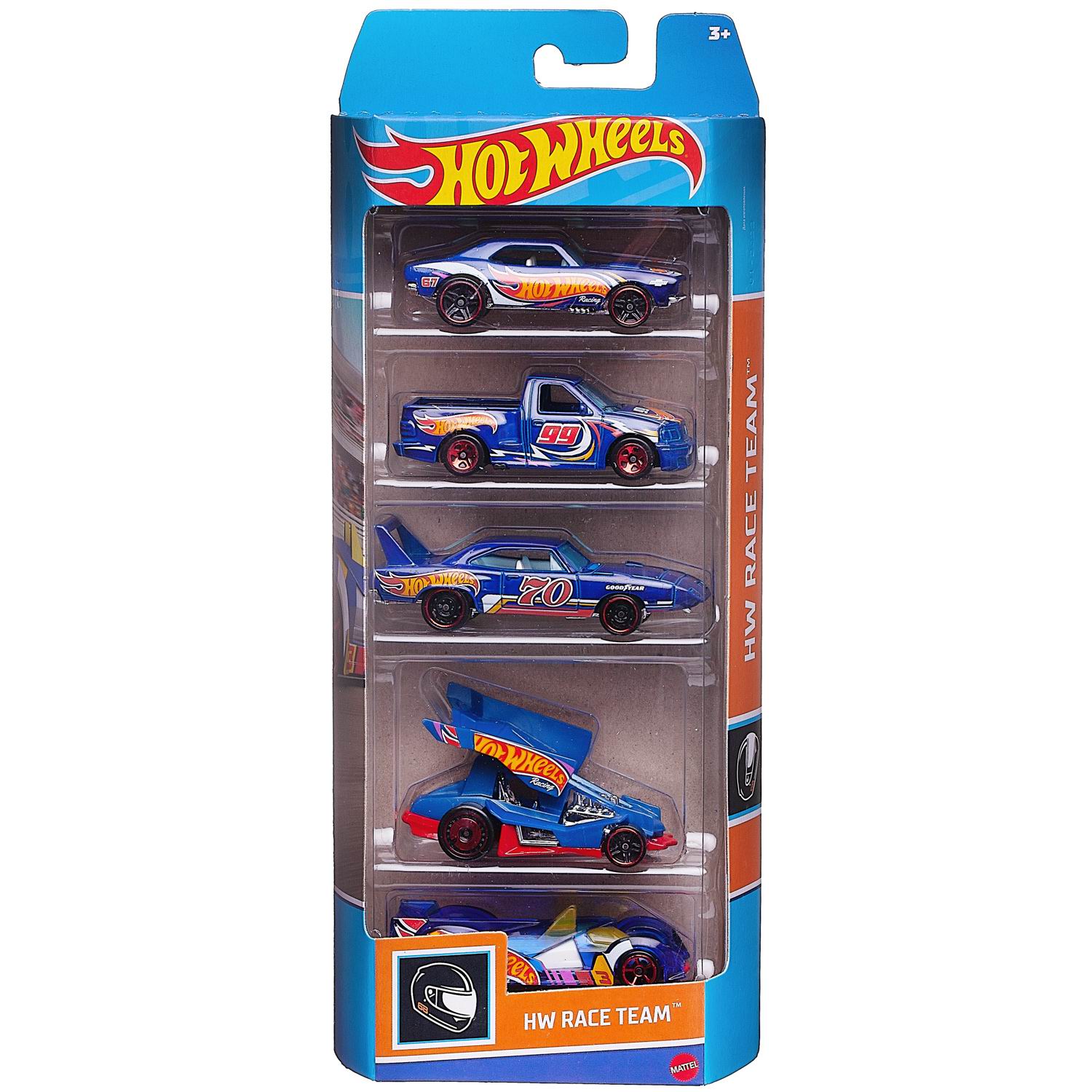 

Набор машинок Mattel Hot wheels Подарочный набор из 5 машинок №14, Разноцветный