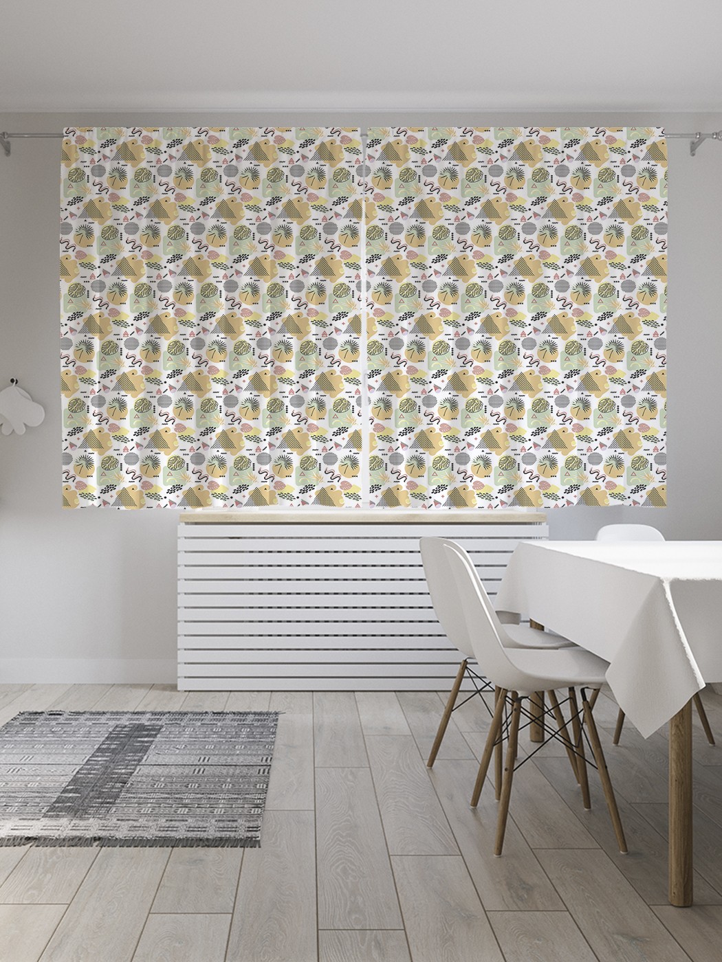 

Классические шторы JoyArty "Геометрический порядок", Oxford DeLux, 2 полотна 145x180 см, Геометрический порядок