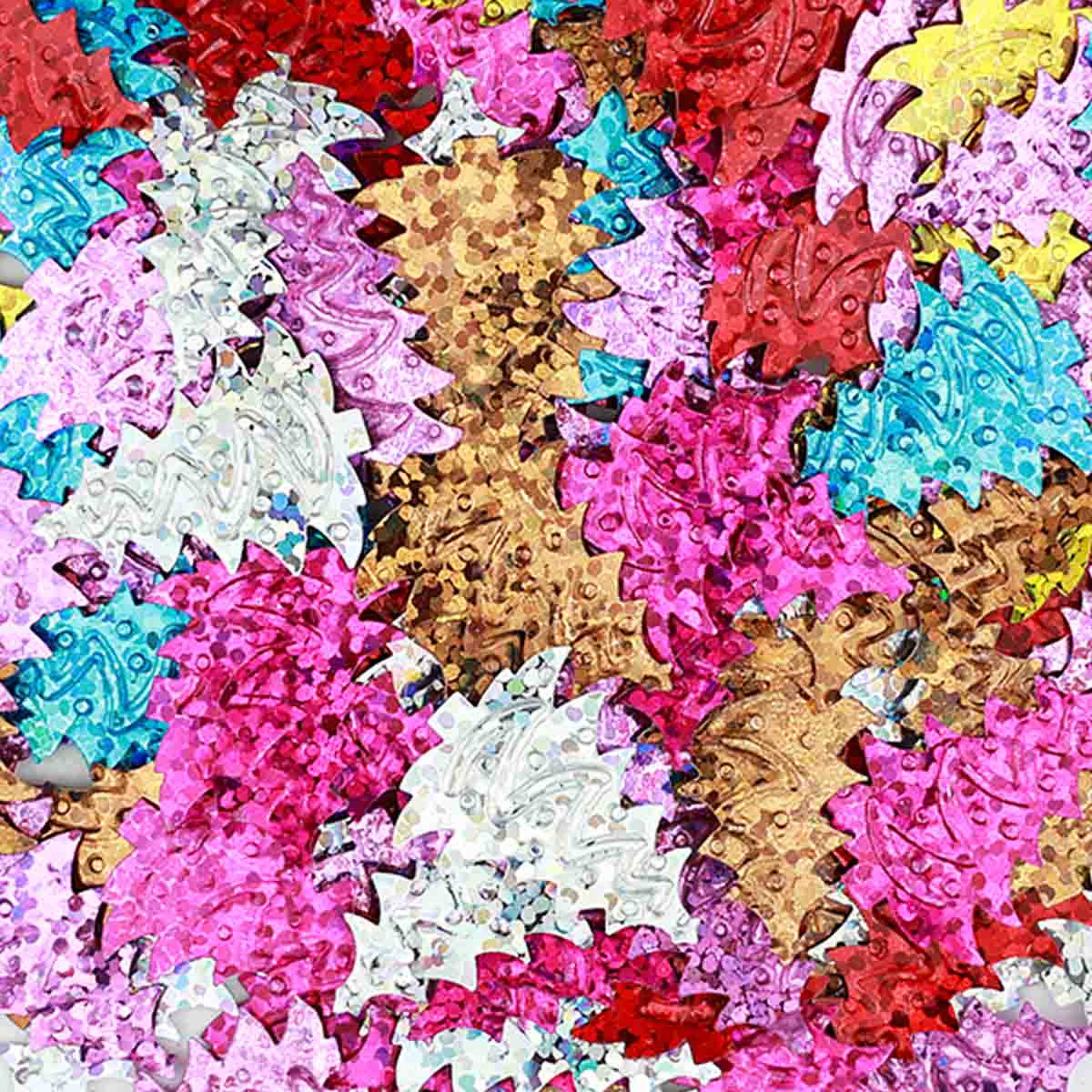 Блестки пайетки Дамское счастье Ёлка 781 20х23 см ассорти 50 гр 259₽