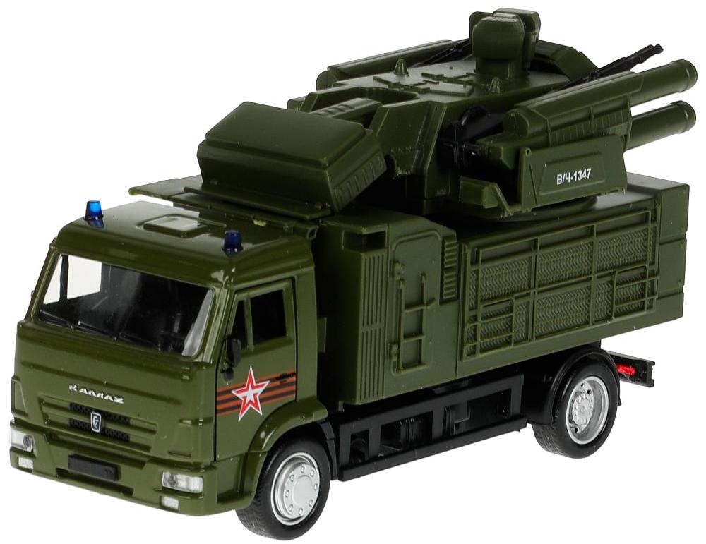 

Машина Технопарк KAMAZ Армия России 17 см со светом и звуком, Зеленый