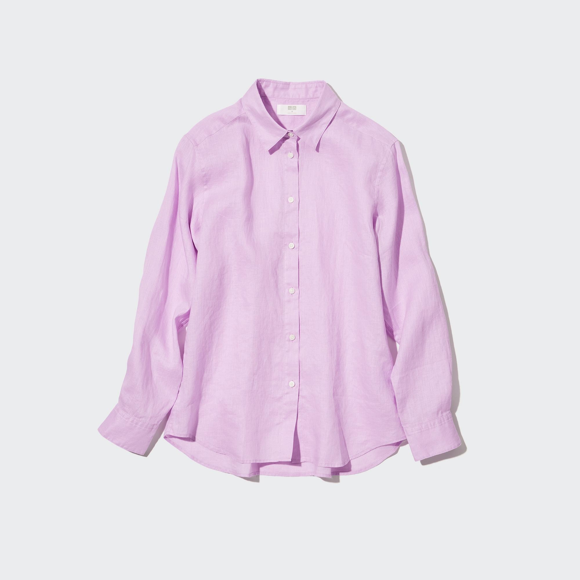

Рубашка женская UNIQLO 446845COL70 фиолетовая XS (доставка из-за рубежа), Фиолетовый, 446845COL70