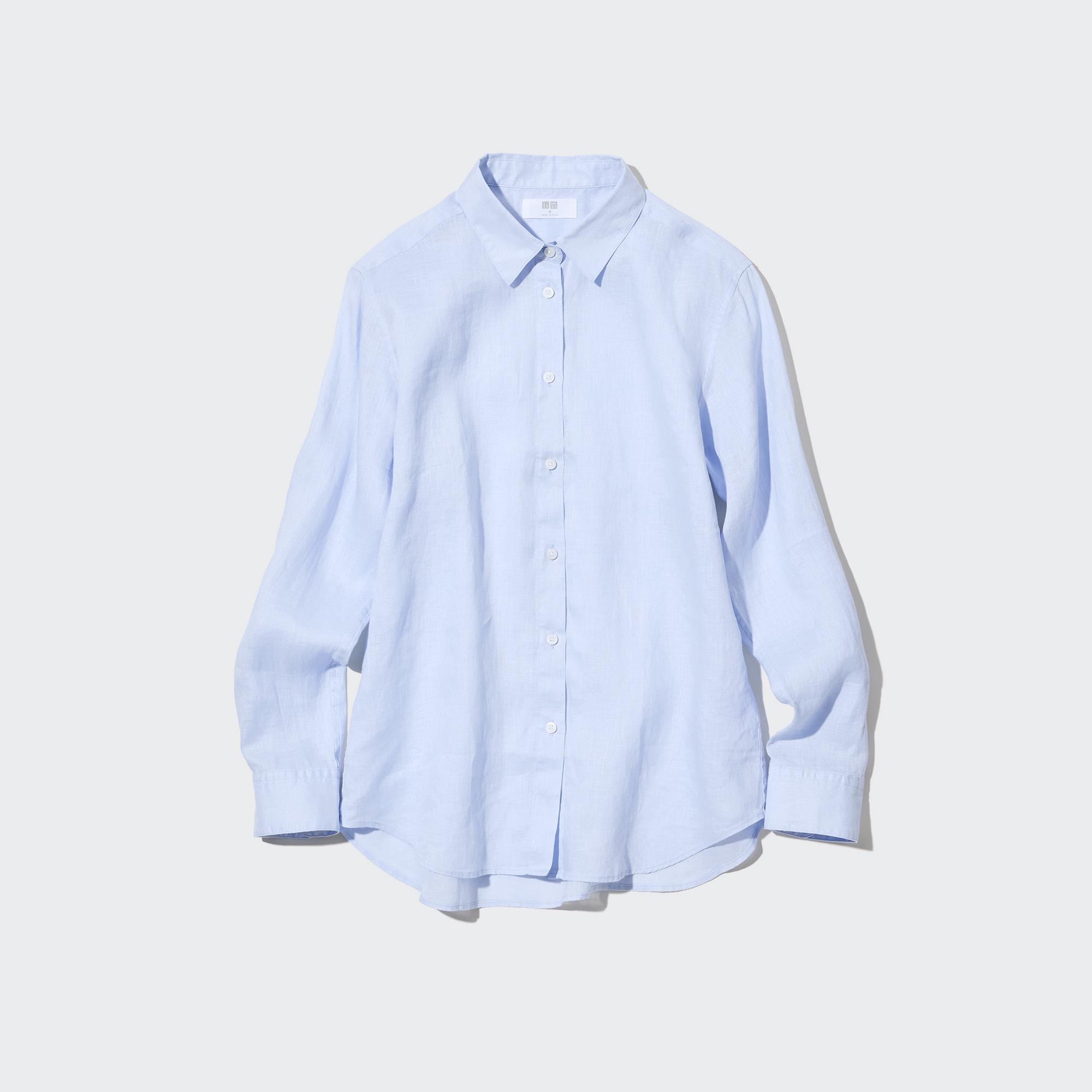 

Рубашка женская UNIQLO 446845COL60 синяя S (доставка из-за рубежа), 446845COL60