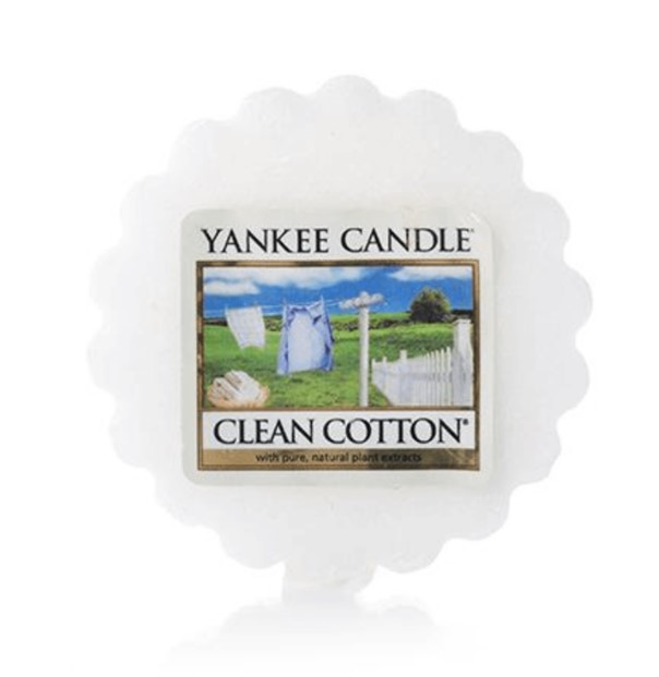 фото Ароматическая свеча-тарталетка yankee candle чистый хлопок 22 г