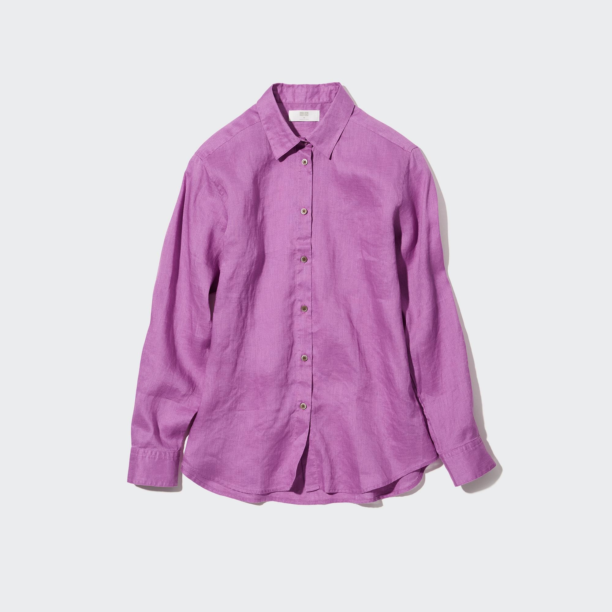 Рубашка женская UNIQLO 446845COL12 розовая M (доставка из-за рубежа)