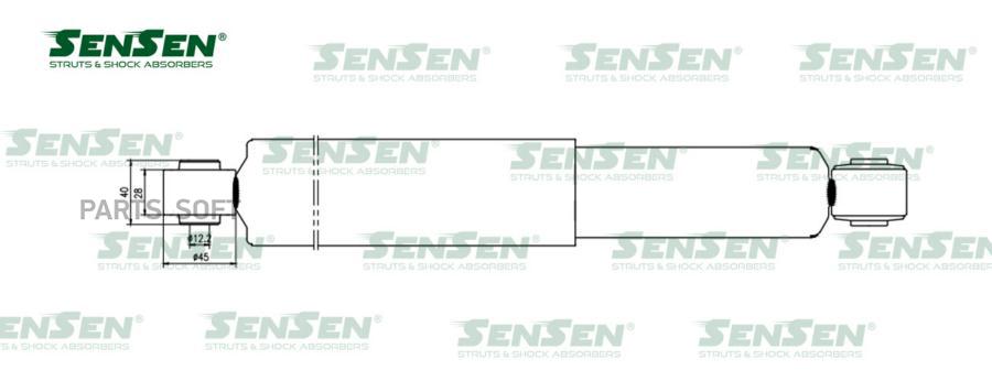 

Амортизатор Зад. Газ Sensen 12130424