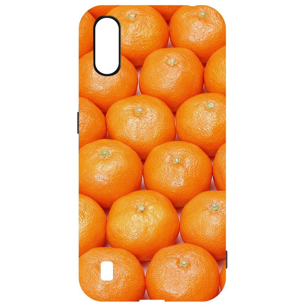 

Чехол-накладка Krutoff Софт Кейс Мандаринки для Samsung Galaxy A01 (A015) черный