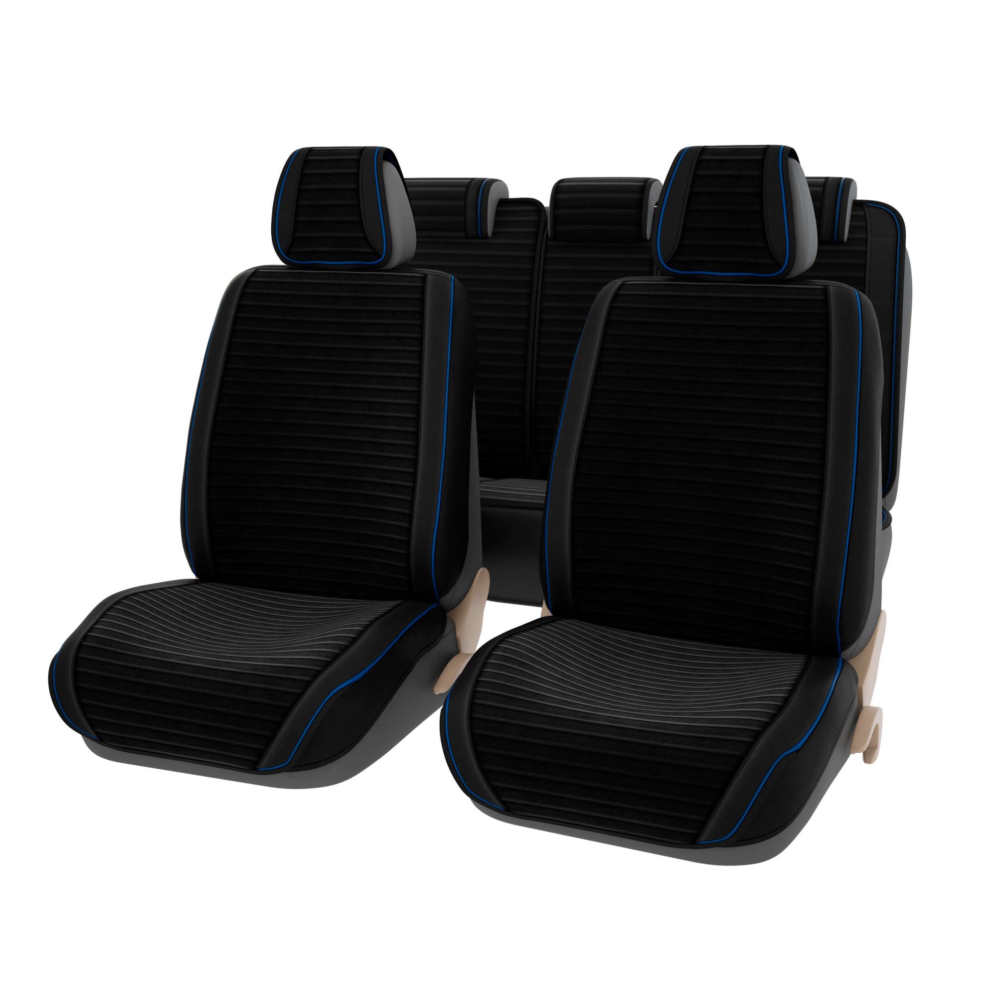 

Накидки 2D "PREMIUM" PSV Bliss (Черный/Кант Синий), компл., Черный;синий