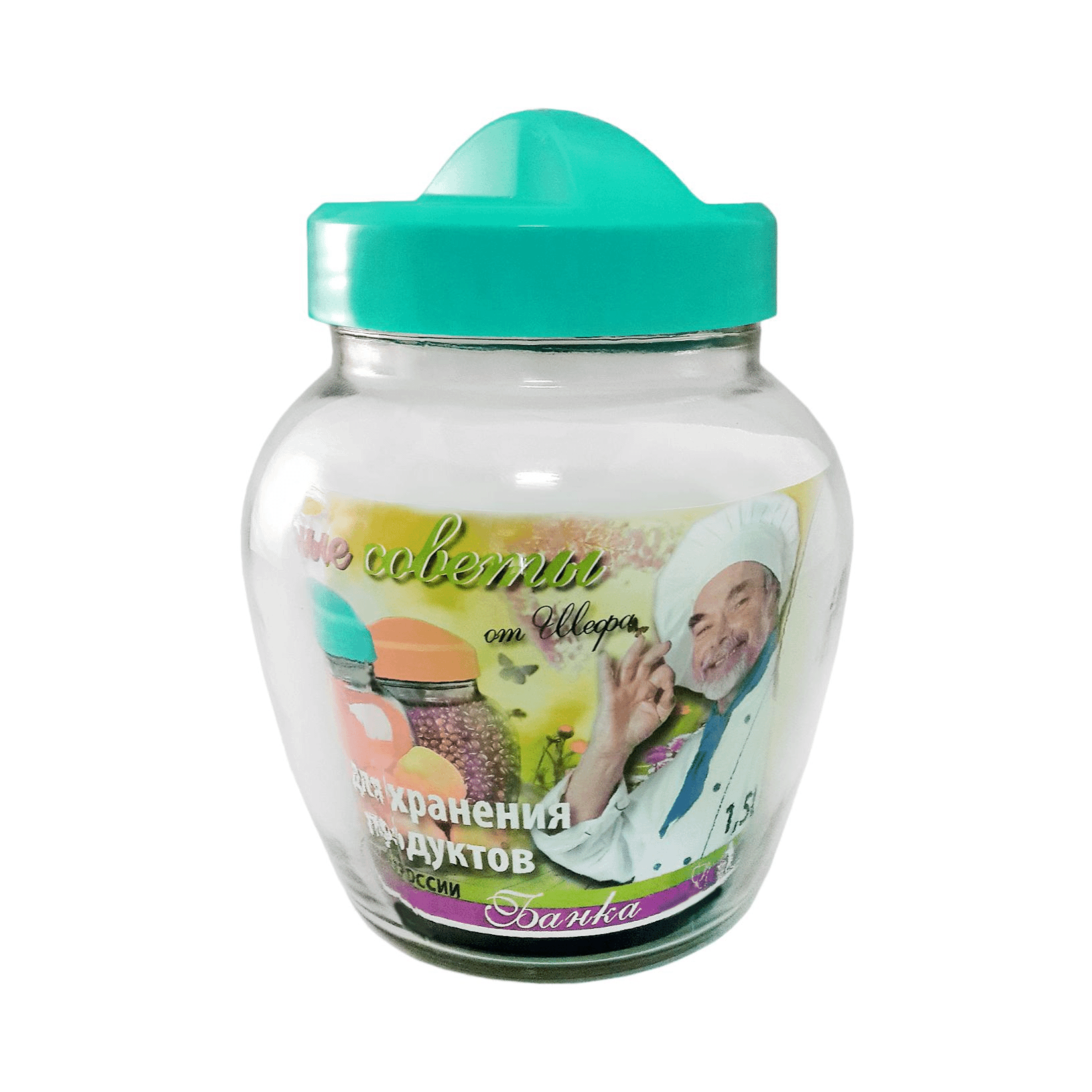 

Банка Kwestor для сыпучих продуктов Фонарь 1,5 л