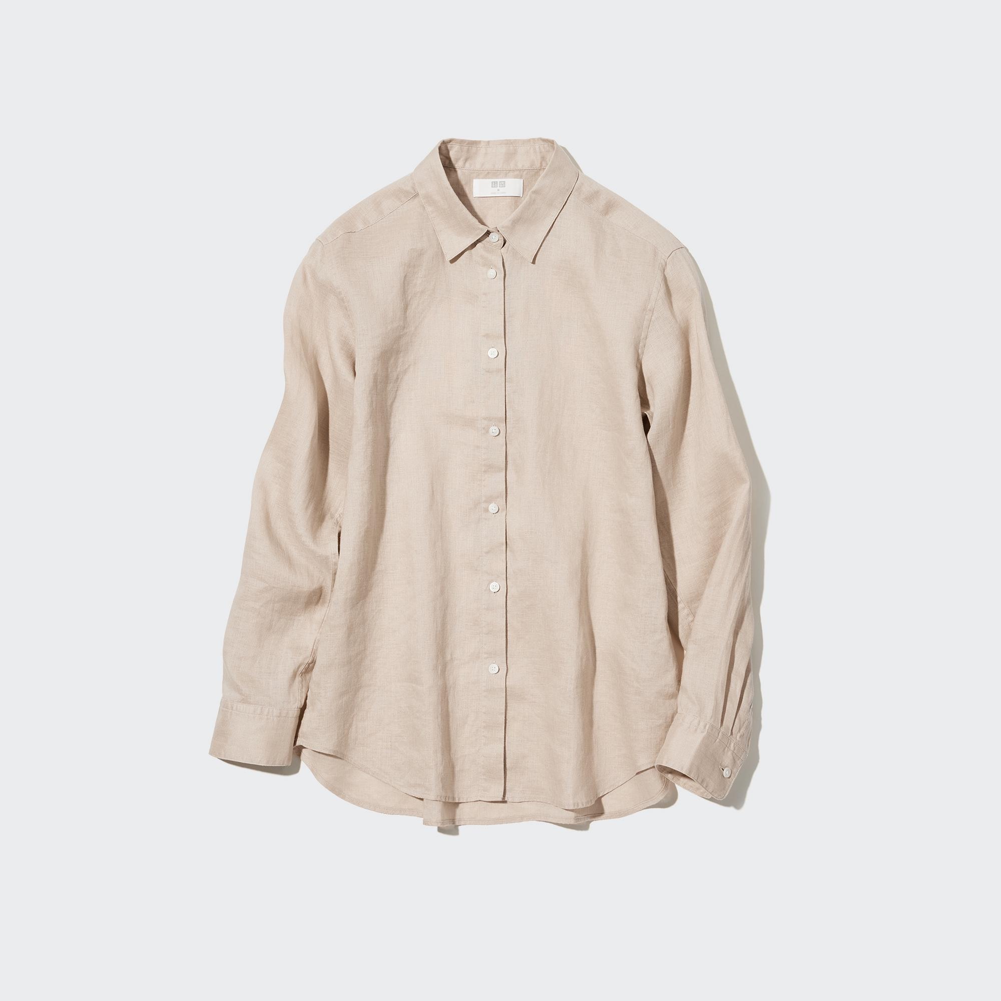 

Рубашка женская UNIQLO 446845COL31 бежевая XL (доставка из-за рубежа), 446845COL31