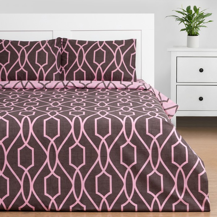 

Постельное бельё Этель Дуэт Geometry 143х215см-2шт,220х240см,50х70см-2шт, поплин,125 г/м2