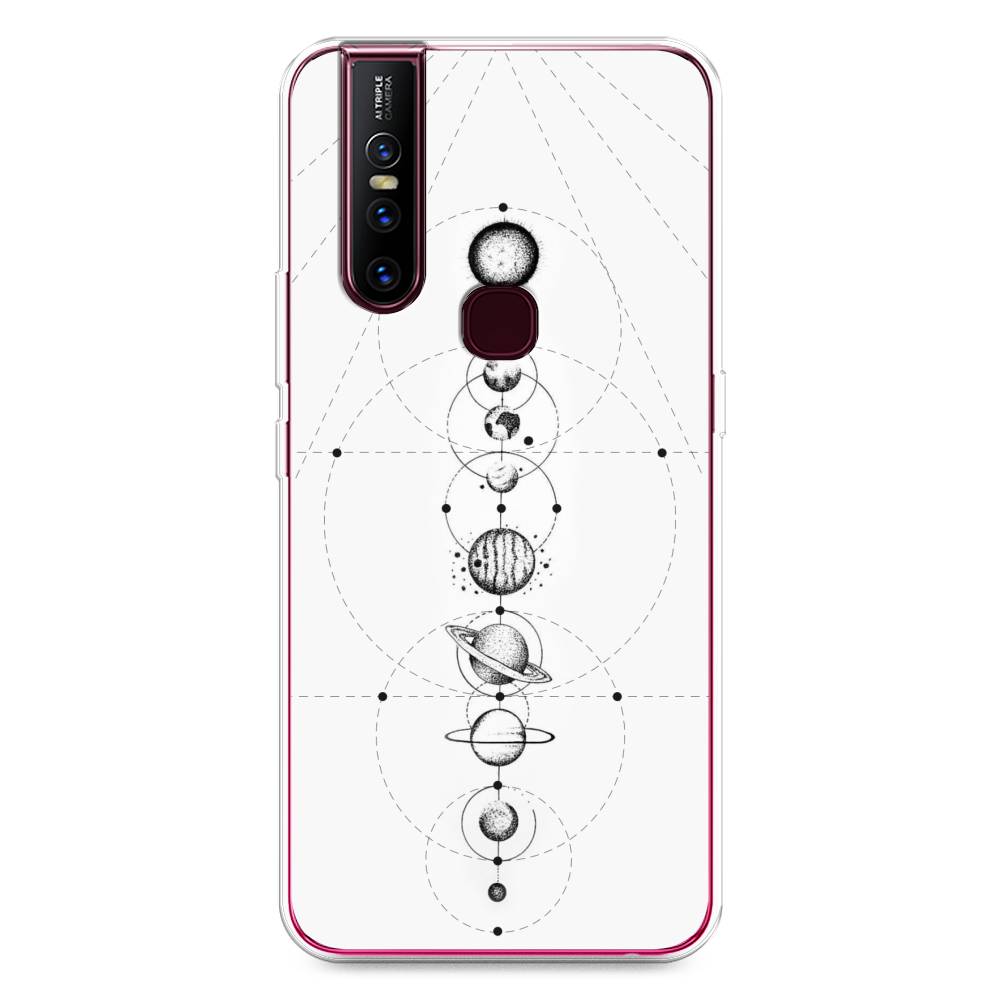 

Чехол для Vivo V15 "Парад планет", Серый, 261050-2