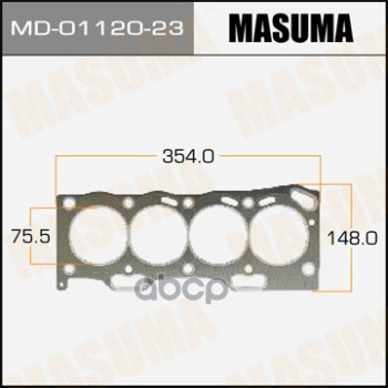 MD-01120-23_прокладка ГБЦ! Toyota Corolla 1.3/1.5 16V 4E-FE/5E-FE 90> 100039454646