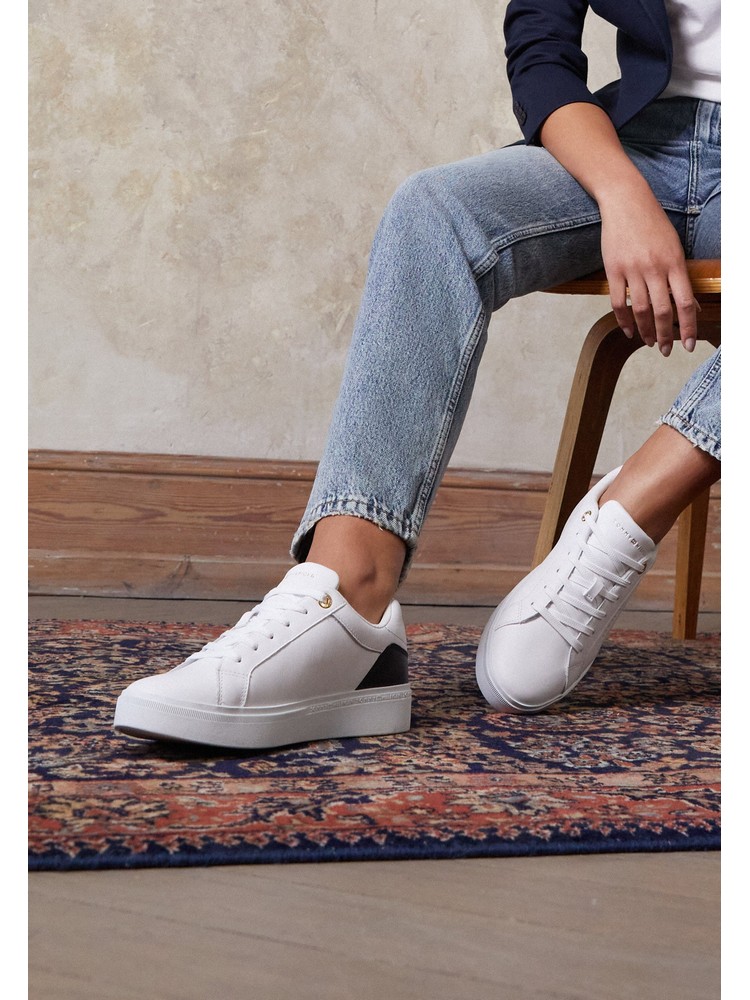 

Кеды женские Tommy Hilfiger TO111A0ZU белые 38 EU, Белый, TO111A0ZU