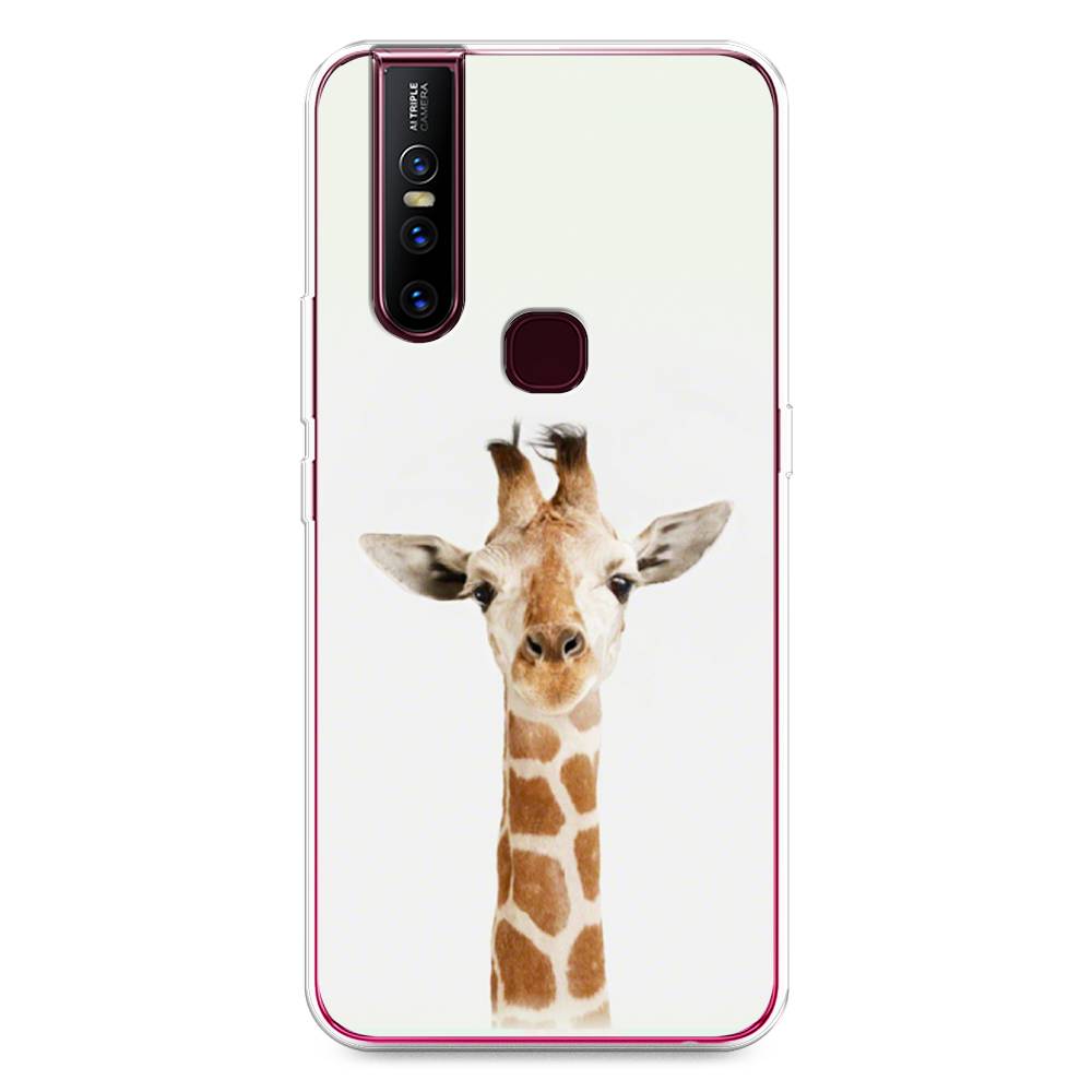 

Чехол для Vivo V15 "Любопытный жираф", Бежевый;коричневый, 261050-1