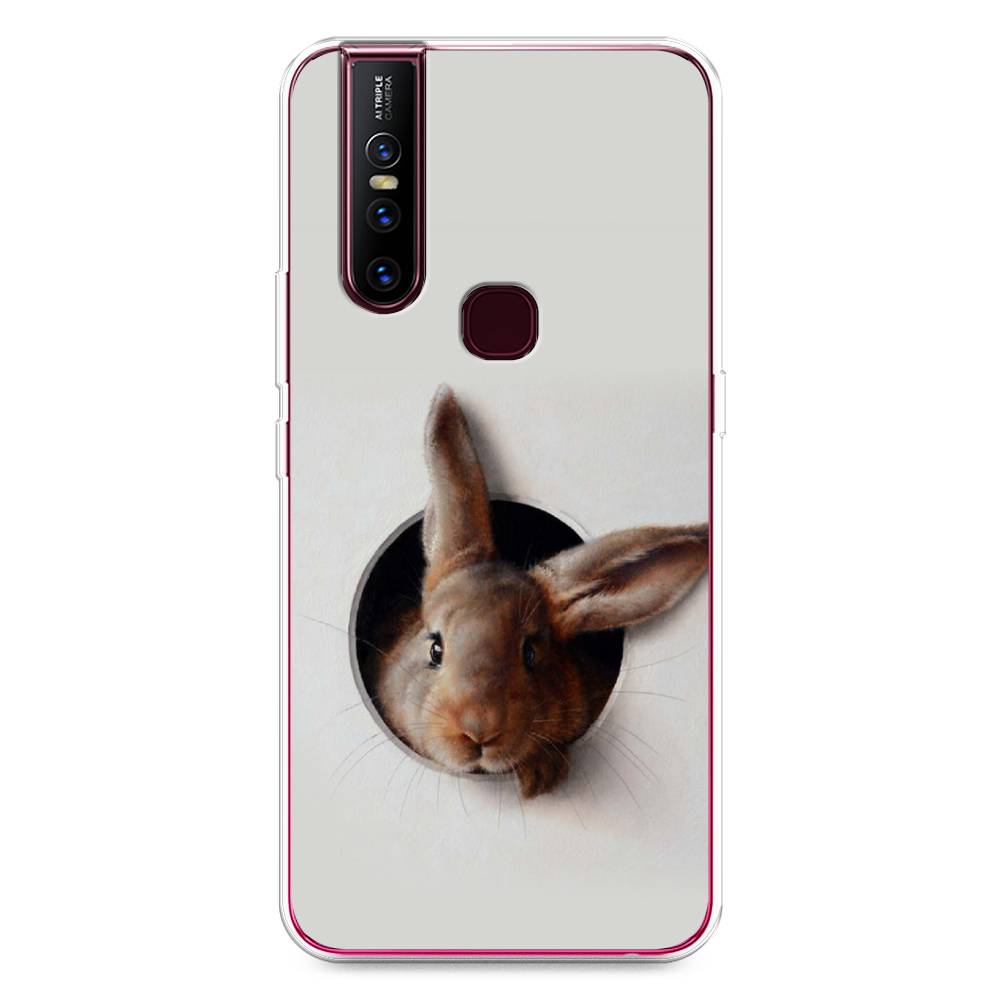 

Чехол для Vivo V15 "Любопытный кролик", Серый;коричневый, 261050-1
