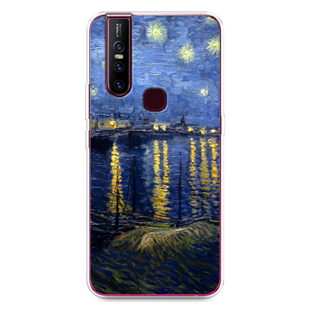 

Чехол для Vivo V15 "Звездная ночь над Роной", Синий;желтый, 261050-4
