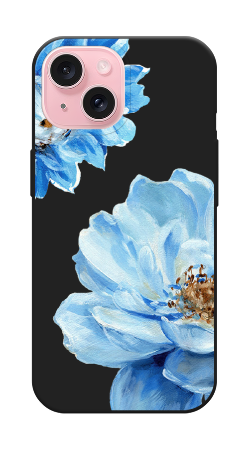 

Чехол Awog на Apple iPhone 15 "Голубые клематисы", Голубой, 15552-1