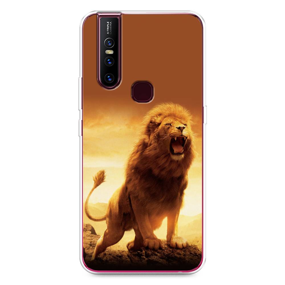 

Чехол для Vivo V15 "Львиный рык", Коричневый;желтый;оранжевый, 261050-1