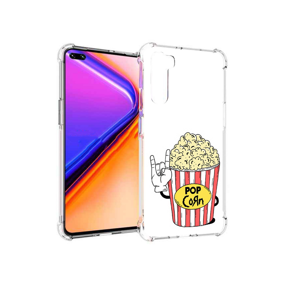 

Чехол MyPads Tocco для OnePlus Nord крутой попкорн (PT227045.136.427), Прозрачный, Tocco