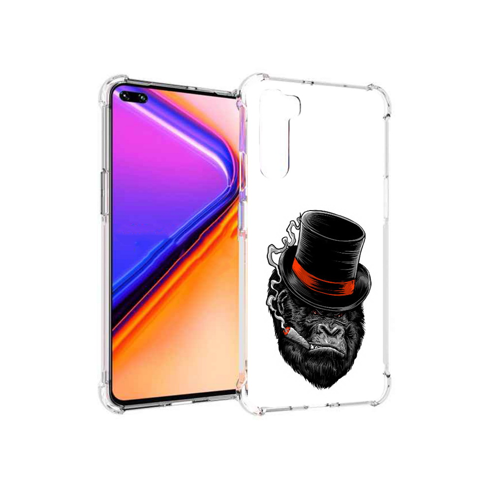 

Чехол MyPads Tocco для OnePlus Nord дизайнерская горилла (PT227045.136.431), Прозрачный, Tocco