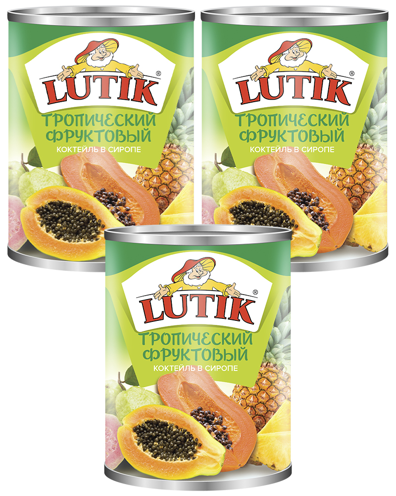 

Тропический фруктовый коктейль Lutik 580 мл. - 3 шт