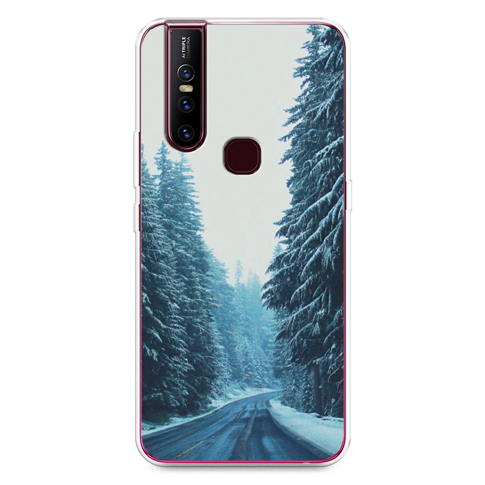 

Чехол для Vivo V15 "Зима 9", Бежевый;голубой;черный, 261050-2